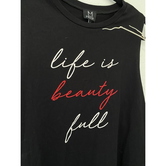 NWT ‘Life Is Beauty Full’ muscle tank - Picture 2 of 7